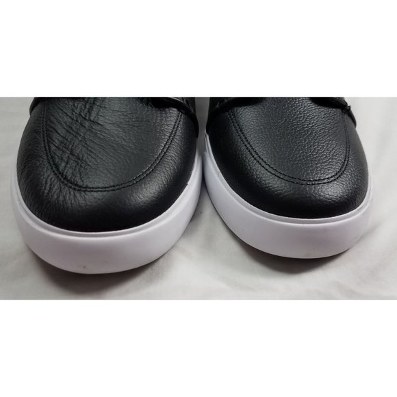 Lacoste Men's Sz. 11.5  Bayliss 119 1 U Black/White Leather Sneaker - Picture 3 of 8